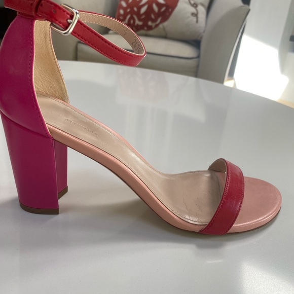 Stuart Weitzman two tone block heel - Picture 10 of 16